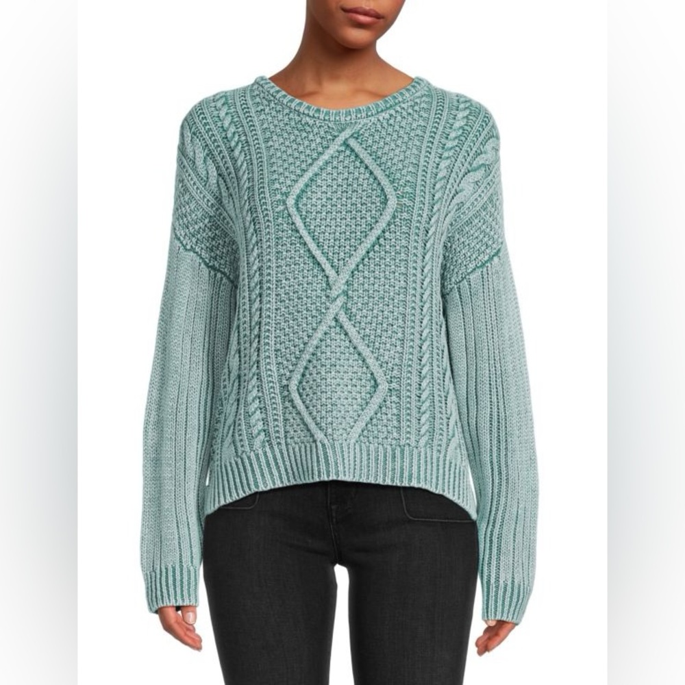 Chunky cable knit sweater vintage havana NWOT